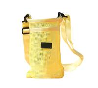 HXNH Funda portátil para botella de agua deportiva con correa ajustable, accesorios de camping al aire libre con correa ajustable, Amarillo