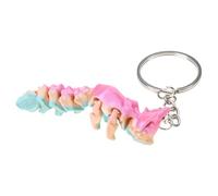 HXNH Llavero flexible con diseño de zorro y articulado, llavero impreso en 3D, creativo para amantes de los animales, coleccionable con nueve colas, Candy Rainbow Color, Talla única