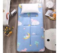 hxoity 5cm Grueso Estampado Colchon Tatami Japones Tela Cepillada Suave con Doble Antideslizante Transpirable Cubrecolchon Acolchado para Dormitorio Y Hogar Plegable Futon Colchon Individual