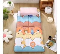 hxoity 5cm Grueso Estampado Colchon Tatami Japones Tela Cepillada Suave con Doble Antideslizante Transpirable Cubrecolchon Acolchado para Dormitorio Y Hogar Plegable Futon Colchon Individual