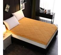 hxoity 6cm Grueso Algodón Lavado Colchón 5 Capas Acolchado Base Antideslizante Suave Piel Todas Estaciones Dormitorio Hogar Futon Japonés Tatami Individual Doble Camping Portátil