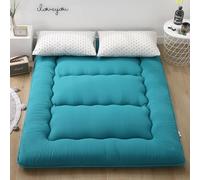 hxoity Colchón Futón para Suelo Esterilla Japonesa Tatami para Dormir Colchón Enrollable Plegable De Espuma Viscoelástica Portátil Sofás Cama para Suelo, Colchonetas para Dormir Esterilla De Camping