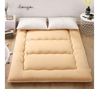 hxoity Colchón Futón para Suelo Esterilla Japonesa Tatami para Dormir Colchón Enrollable Plegable De Espuma Viscoelástica Portátil Sofás Cama para Suelo, Colchonetas para Dormir Esterilla De Camping