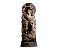 hxoity Estatuas De Héroe Nórdicos Figuras Decorativas De Resina De Héroe Vikingo Adornos Escandinavos del Panteón Mesa Decorativa para El Hogar Regalos De Mitología Nórdica(Thor)