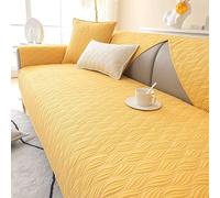 HXOUTGKP Funda de Sofá de 3, 2 O 4 Plazas en Forma de L, Fundas para Sofá Esquinero Y Fundas Verdes Acolchadas con Relieve/20#/1Pc 70 * 150Cm
