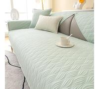 HXOUTGKP Funda de Sofá de 3, 2 O 4 Plazas en Forma de L, Fundas para Sofá Esquinero Y Fundas Verdes Acolchadas con Relieve/17#/1Pc 70 * 150Cm
