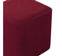 HXOUTGKP Funda para Otomana, Funda para Reposapiés, Funda Elástica Lavable para Otomana, Funda Elástica Desmontable de 35 X 35/40 X 40 cm/V/35 * 35Cm