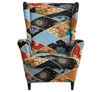 HXOUTGKP Fundas Elásticas para Sillones, Fundas para Sillones Orejero con Estampado, Fundas para Sillones Orejero, Protector Elástico de Jacquard sin Tirantes para Sillón/14#