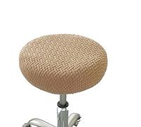 HXOUTGKP Fundas para Taburetes Redondos Elásticos para Taburetes de Bar, Funda Elástica para Asiento, Funda de Felpa, Lavable, Fácil de Limpiar Y Duradera/18#/53-58Cm