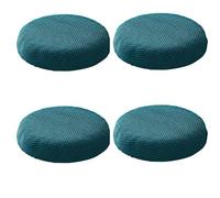 HXOUTGKP Grey Round Stool Cover, 4/1Pcs Round Bar Stool Covers, Washable Easy Soft And Durable, For 9.8-13.7In/25-35Cm Round Stool Square Stool/E/4Pcs