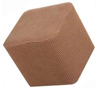 HXOUTGKP Square Ottoman Slipcover With Elastic Bottom Footstool Protector Covers Stool Ottoman Covers Stretch/D/40 * 40Cm