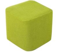 HXOUTGKP Square Ottoman Slipcover With Elastic Bottom Footstool Protector Covers Stool Ottoman Covers Stretch/M/38 * 38Cm