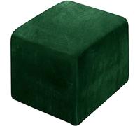 HXOUTGKP Square Ottoman Slipcover With Elastic Bottom Footstool Protector Covers Stool Ottoman Covers Stretch/V/38 * 38Cm