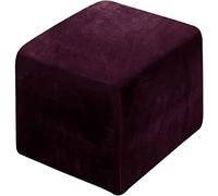 HXOUTGKP Square Ottoman Slipcover With Elastic Bottom Footstool Protector Covers Stool Ottoman Covers Stretch/W/40 * 40Cm