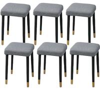HXOUTGKP Stretch Ottoman Cover Rectangle,Ottoman Storage Bench Protector Covers For Living Room/K Grey/6Pcs