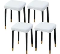 HXOUTGKP Stretch Ottoman Cover Rectangle,Ottoman Storage Bench Protector Covers For Living Room/White/4Pcs