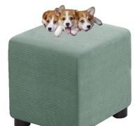 HXOUTGKP Stretch Square Slipcovers Jacquard Ottoman Footstool Protect Cover Washable/#6/75 * 75 cm
