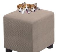 HXOUTGKP Stretch Square Slipcovers Jacquard Ottoman Footstool Protect Cover Washable/#9/75 * 75 cm