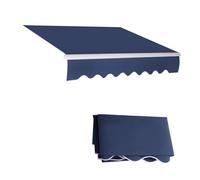 HXOUTGKP Toldo Retráctil para Patio, Tela Impermeable de Repuesto, Protector Solar, Toldo de Lluvia Enrollable Resistente para Exteriores/Navy Blue/2 * 1.5M