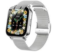 HXQHSTBG Smart Watch for Women Men, 1.85" HD 100-Day Long Battery Smartwatch, compatible con Android iOS Phones with Fitness Tracker/Heart Rate/Sleep Monitor/120+ Deportes Modos IP68 Impermeable