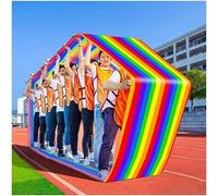 HXRW Equipo Jugar Run Mat Juego de Trabajo en Equipo, tapete for Correr, Juego al Aire Libre, tapete for Correr, Juego de Actividad de Aprendizaje en Grupo Divertido for niños y Adultos (Size : Kids-