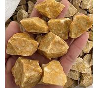 HXSCOO Aventurina Amarilla Natural, Piedra en Bruto, Piedra cruda Irregular, Cristales curativos, espécimen Mineral, Piedras Preciosas energéticas, decoración del hogar (Color : 50g (1-3Pcs))