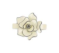 HXSCOO Elegant Hair Accessories Floral Design Hair Barrette Middle Multi Colors French Acetate Plastic Barrette (Color : Beige)