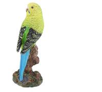 HXSCOO Estatua de Loro de Resina, Figuras de pájaros Tropicales for decoración del hogar, Regalo for Loro (Color : Green)