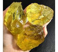 HXSCOO Piedras en Bruto de topacio Citrino en Bruto de tamaño Grande Natural Minerales y Piedras Espécimen de Piedras Preciosas en Bruto Brasil (Size : 30-50g)