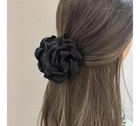 HXSCOO Pinza for el Pelo con Flor de Rosa Grande, Pinza for el Pelo con Flor de Rosa de Tela for Mujer, Accesorios for Mujeres y niñas (Color : 04)