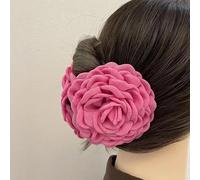 HXSCOO Pinza for el Pelo con Flor de Rosa Grande, Pinza for el Pelo con Flor de Rosa de Tela for Mujer, Accesorios for Mujeres y niñas (Color : 07)
