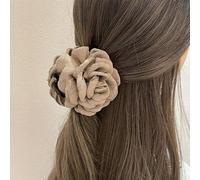HXSCOO Pinza for el Pelo con Flor de Rosa Grande, Pinza for el Pelo con Flor de Rosa de Tela for Mujer, Accesorios for Mujeres y niñas (Color : 05)