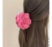 HXSCOO Pinza for el Pelo con Flor de Rosa Grande, Pinza for el Pelo con Flor de Rosa de Tela for Mujer, Accesorios for Mujeres y niñas (Color : 02)