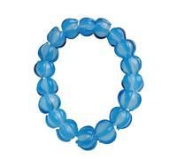 HXSCOO Pulsera de Caqui Hecha a Mano for Mujer | Joyería única de Cuentas de oración de Vidrio(Linglanblue)