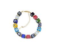 HXSCOO Pulsera de Cristal con Cuentas Hecha a Mano for Mujer, joyería de Cadena Ajustable