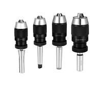HXSMOZ 1 Pieza MT2 MT3 MT4 MT5 R8 C10 C12 C16 C20 B10 B12 B16 B18 B22 Portabrocas Morse for Torno CNC, Taladro autoajustable(R8-B16 (1-13mm) M12)