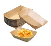 HXSYKJDM 60 cuencos de cartón kraft para patatas fritas, cuencos para patatas fritas, macarons, ensaladas, 32548