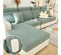 HXSZWJJ Lilyon - Lilyon Sofa Cover, Magic Sofa Covers Couch Covers, Interior Magic Sofa Covers, Soothing Home Sofa Covers Washable, Home Sofa Cushion Covers(Green-A,Pillow Cover)