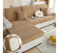 HXSZWJJ Lilyon - Lilyon Sofa Cover, Magic Sofa Covers Couch Covers, Interior Magic Sofa Covers, Soothing Home Sofa Covers Washable, Home Sofa Cushion Covers(Coffee-D,Pillow Cover)