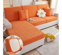 HXSZWJJ Lilyon - Lilyon Sofa Cover, Magic Sofa Covers Couch Covers, Interior Magic Sofa Covers, Soothing Home Sofa Covers Washable, Home Sofa Cushion Covers(Orange-D,Pillow Cover)