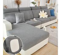 HXSZWJJ Lilyon - Lilyon Sofa Cover, Magic Sofa Covers Couch Covers, Interior Magic Sofa Covers, Soothing Home Sofa Covers Washable, Home Sofa Cushion Covers(Dark Gray-A,Headrest Cover)