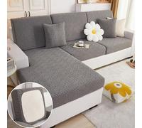 HXSZWJJ Lilyon - Lilyon Sofa Cover, Magic Sofa Covers Couch Covers, Interior Magic Sofa Covers, Soothing Home Sofa Covers Washable, Home Sofa Cushion Covers(Dark Gray-D,Back Cover-L)