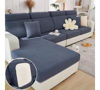 HXSZWJJ Lilyon - Lilyon Sofa Cover, Magic Sofa Covers Couch Covers, Interior Magic Sofa Covers, Soothing Home Sofa Covers Washable, Home Sofa Cushion Covers(Dark Blue-A,Back Cover-L)
