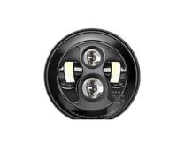 HXVGEGKPYK Faros Delanteros Para JK Para LJ Para CJ Para Hummer Para OffRoad 4x4 12V 24V Coche 7 Pulgadas Led Faro Alto/bajo Haz H4 DRL Conjunto Lámpara Luz Delantera(Lavender)