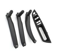 HXVGEGKPYK Molduras Interiores Juego 4 Piezas Cubiertas Embellecedoras para Reposabrazos Puerta Interior Coche para X5 X6 E70 E71 E72 (2007-2014) Salida De Aire Pegatinas(RHD Black Set)