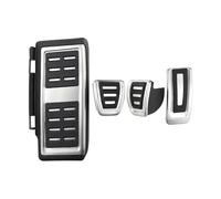 HXVGEGKPYK Pedales Cubierta Pedal para A3 8V 2013-2019 para Q2 2016-2024 AT MT Acero Inoxidable Volante A La Izquierda Protectores Antideslizantes Pedales Freno Acelerador(4pc MT with Rest)