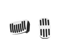 HXVGEGKPYK Pedales Cubierta Pedal para Corolla E210 2019 2020 2021 2022 2023 2024 para Híbrido Protectores Antideslizantes Pedales Acelerador Freno(AT 2pcs Silver)