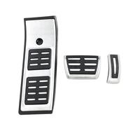 HXVGEGKPYK Pedales Cubierta Pedal para Q5 2018-2024 LHD Cubiertas Pedales Acero Inoxidable Antideslizantes Acelerador Freno Reposapiés Accesorios Interiores(3PCS)