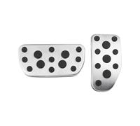 HXVGEGKPYK Pedales Cubierta Pedal para Yaris 2017+ para Vios FS 2014+ AT MT Pedales Antideslizantes Acelerador Freno Cubiertas Acero Inoxidable(2PC AT)