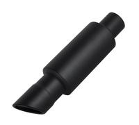 HXVGEGKPYK Punta Escape 1 Silenciador De Escape Universal para Coche Punta De Silenciador De Acero Inoxidable Tubo De Escape Trasero Recto. Silenciador Escape(Matte Black)